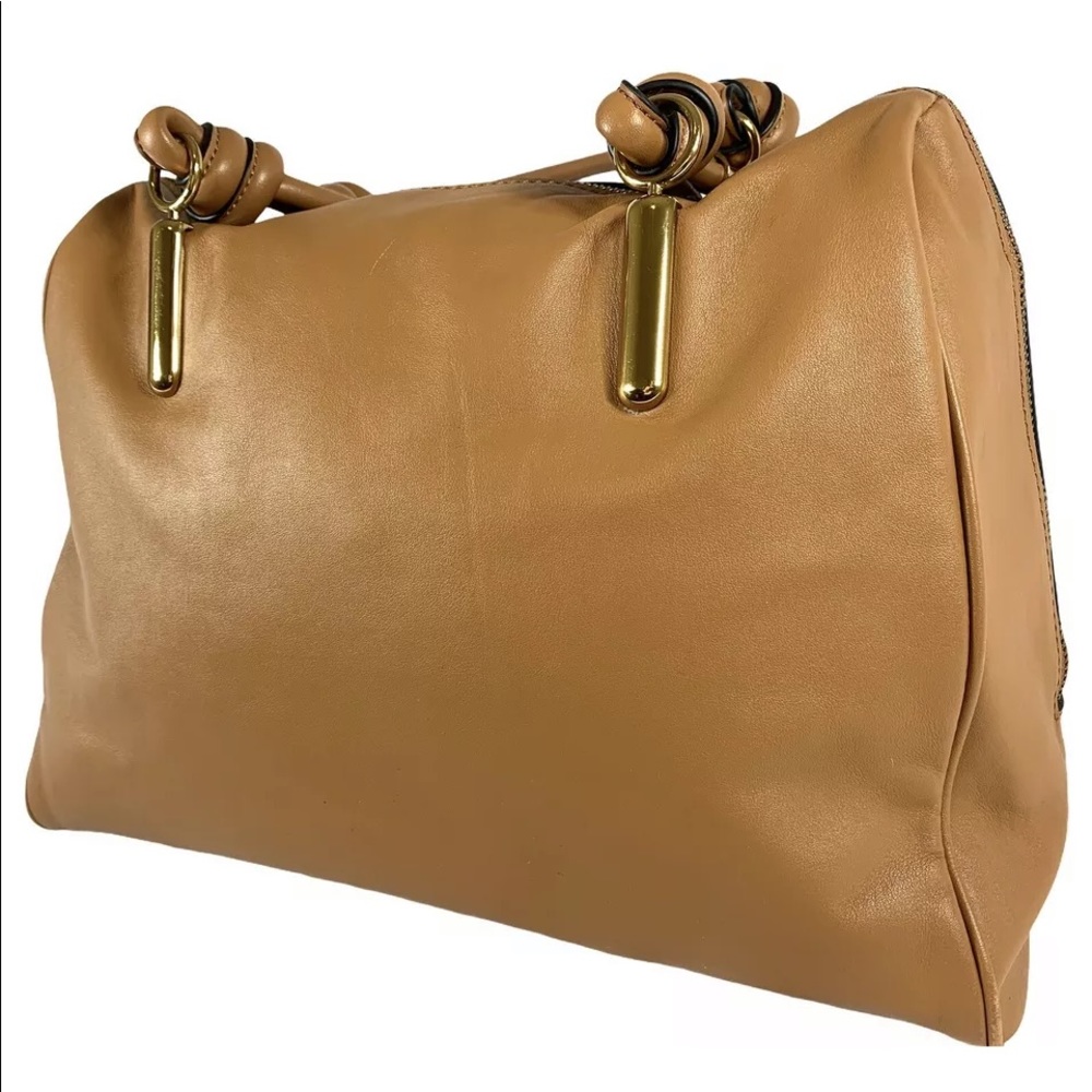 Charles Jourdan Paris Tan Smooth Leather Bag